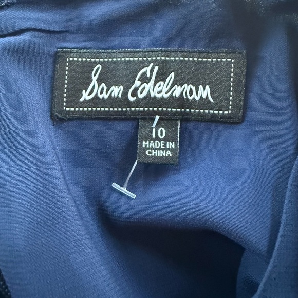 Sam Edelman ladies navy dress excellent condition, size 10 fully line - Picture 3 of 12